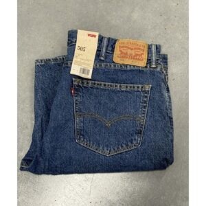 Levi's 505 Denim Shorts Mens 40 Blue Original Fit Jean Shorts NWT
